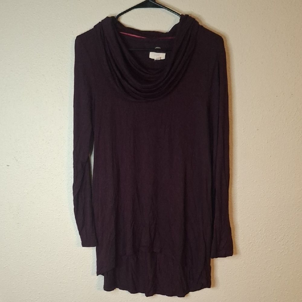 Cupio Cowl neck tunic Top size large